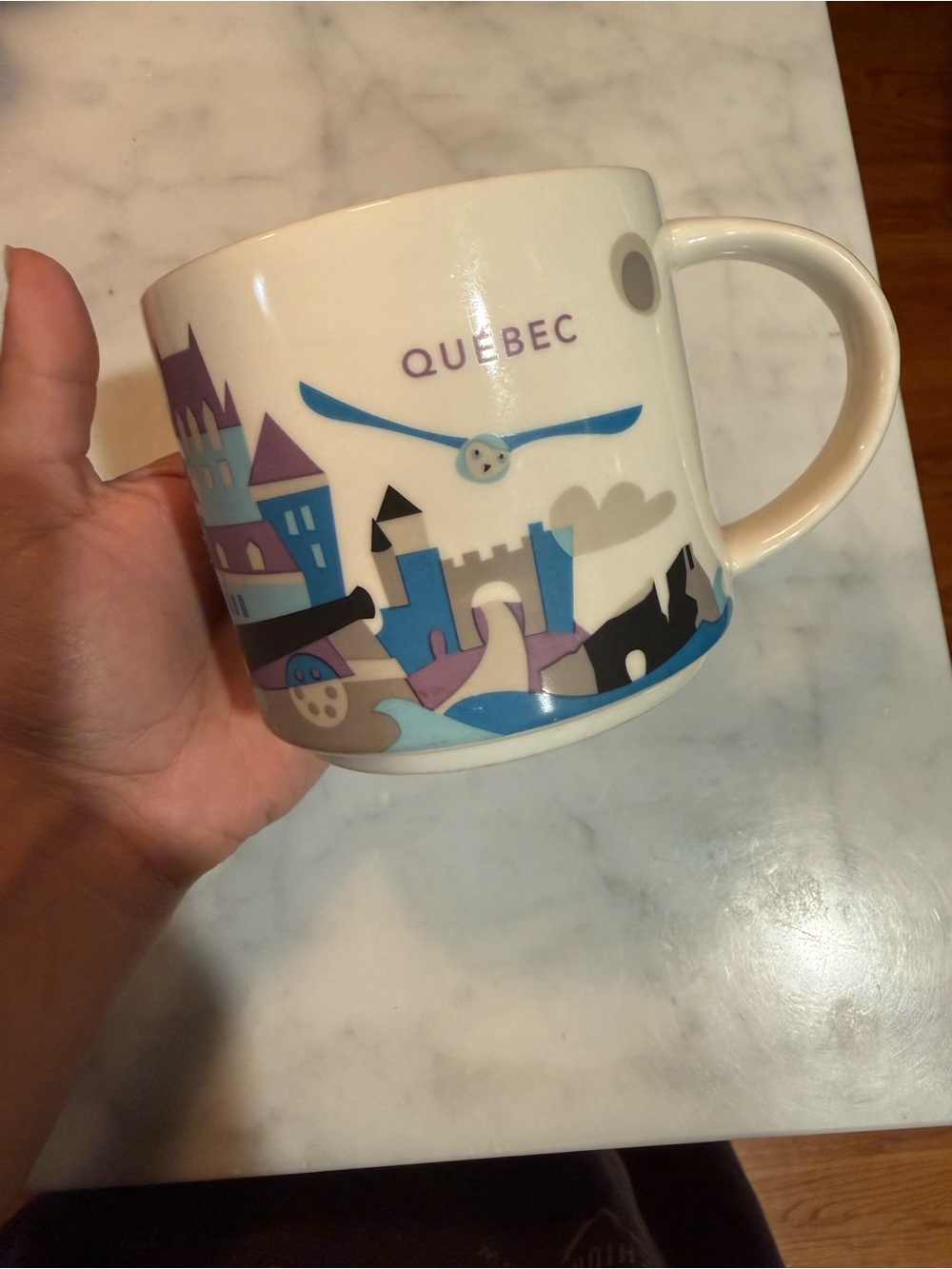 Starbucks "You Are Here" (YAH) Quebec coffee mug collectible